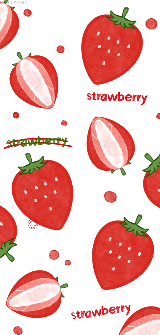 清爽夏季水果卡通壁纸