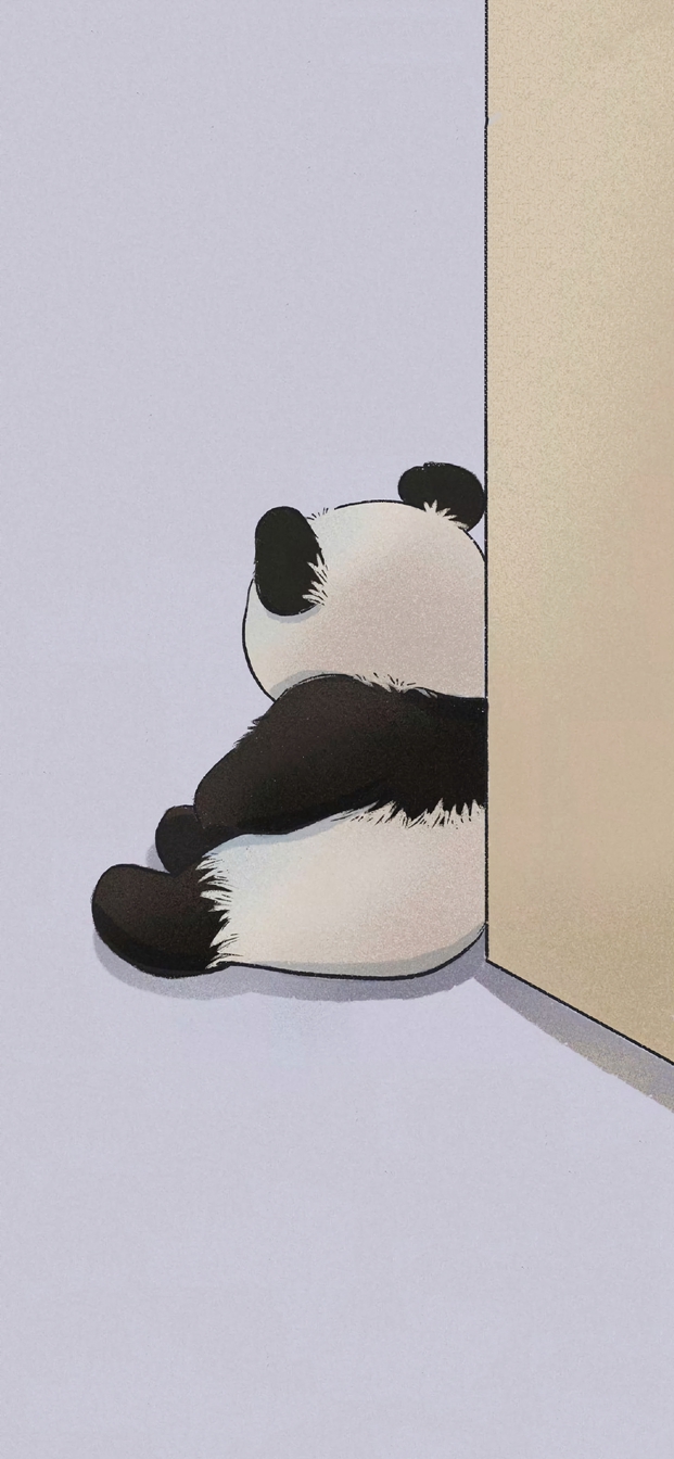 超级可爱萌化了的熊猫壁纸