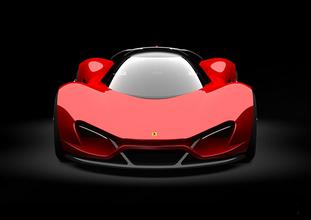 超级唯美好看的红色法拉利汽车头像