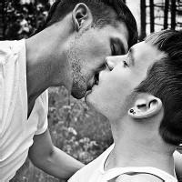 非主流男同性恋gay亲吻微信头像