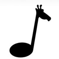 音乐乐府创意微信长颈鹿头像
