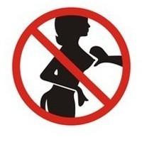 禁止摸女人胸部告示牌微信头像