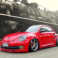 大众红色甲壳虫微信汽车头像