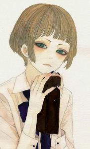 短发素描美女头像微信美女头像