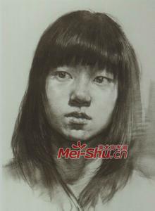 素描人头像头发